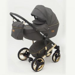 2 Графит ткань - Детская коляска RAY Ultra Gold 3 в 1
